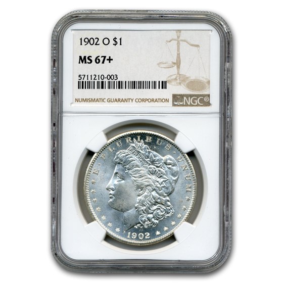1902-O Morgan Dollar MS-67+ NGC 1902-O Morgan Dollar MS-67+ NGC